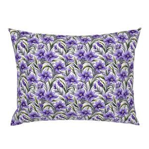 Seamless Pattern - Purple Floral Pattern on White Background product image (6)