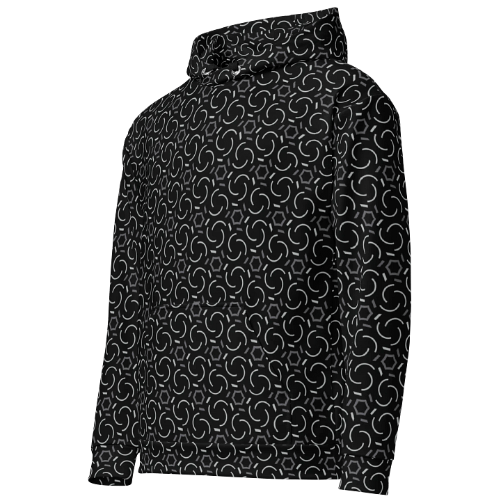 Smoke & Shadow Geometric Allover Print Hoodie for Men and Women product image (2)