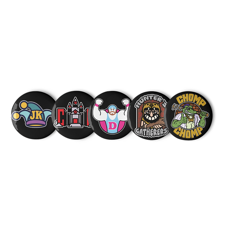 Set of 5 Logo Buttons product image (1)