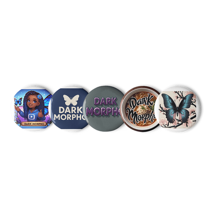 Butterfly Beats Pin Button Set product image (1)