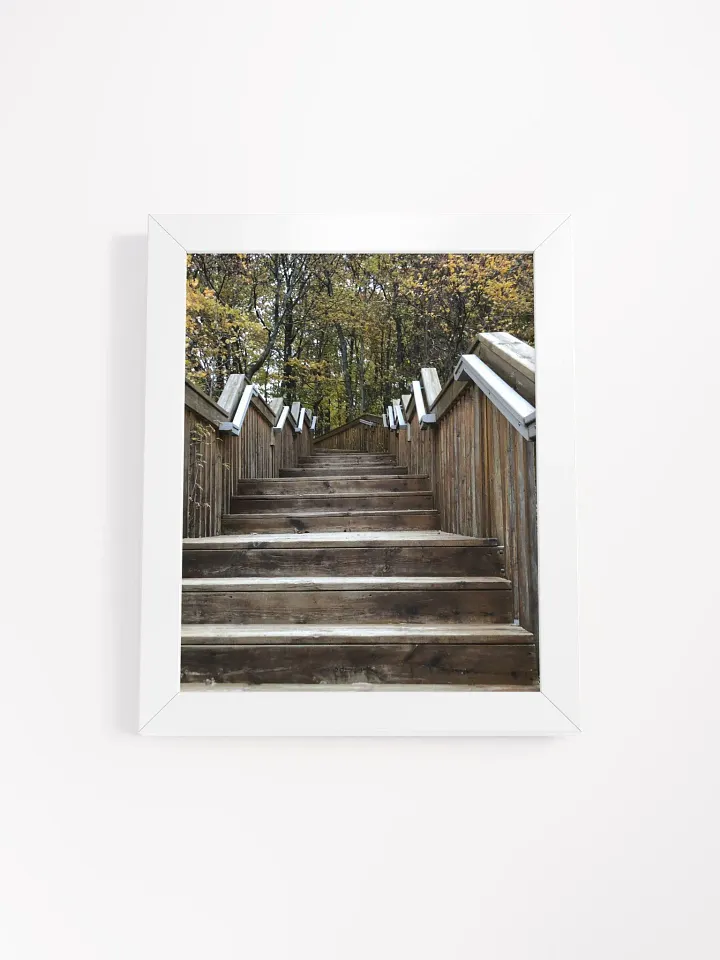Wooden Stair Bridge High Quality Matte Poster product image (1)