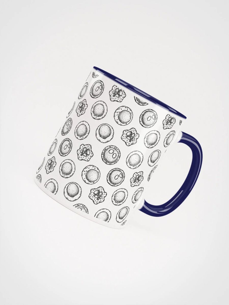 "Stem cells pattern" Ceramic Mug with color inside product image (2)