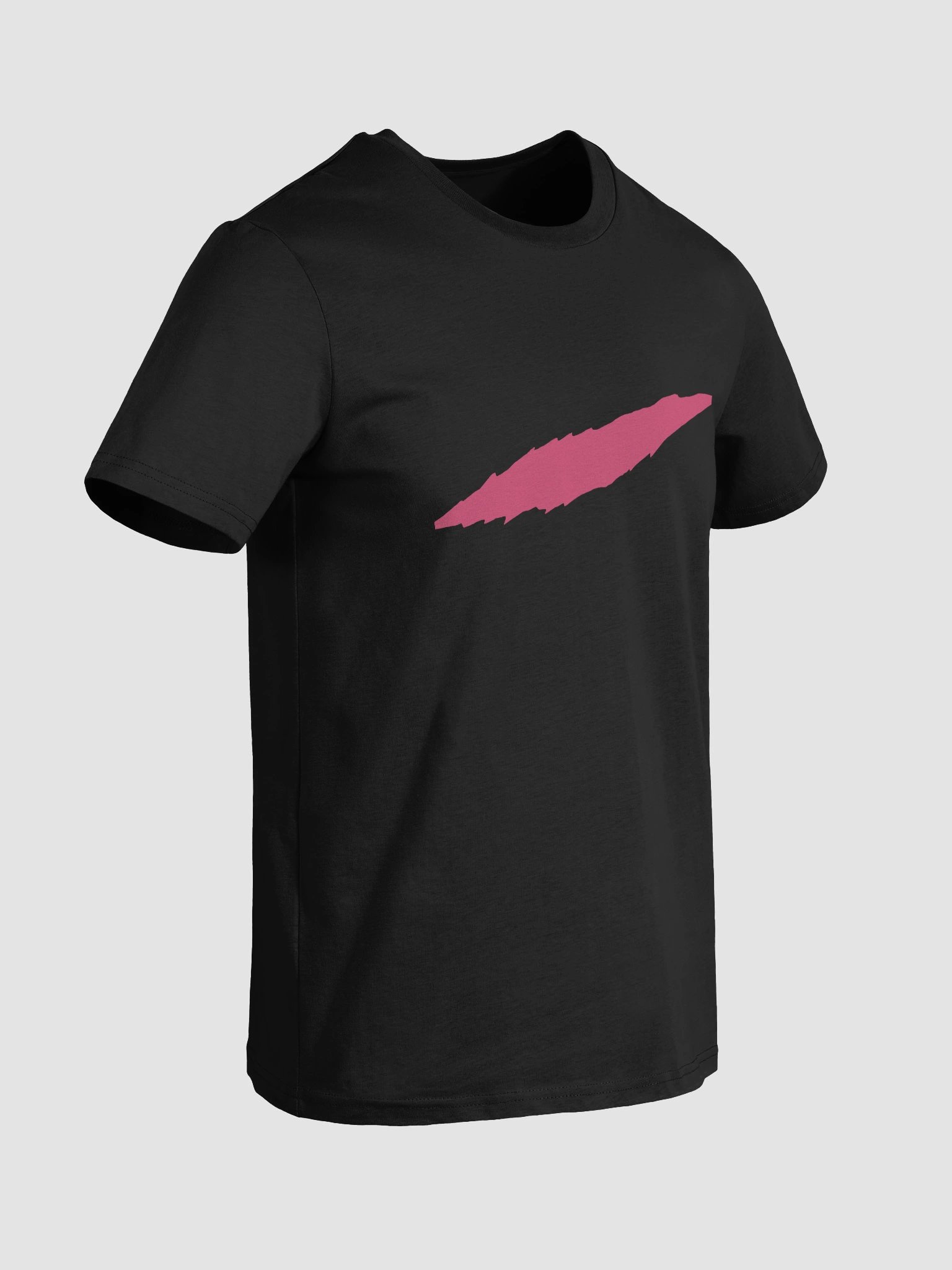 Slit organic cotton tee – Pink Cut edition (black or grey) product image (16)