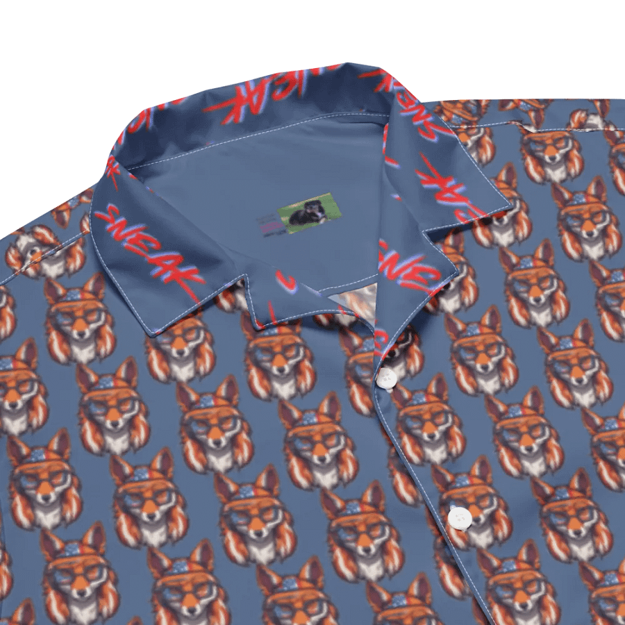 Mullet Fox All Over Print Hawaiian Tee - July 4th product image (6)