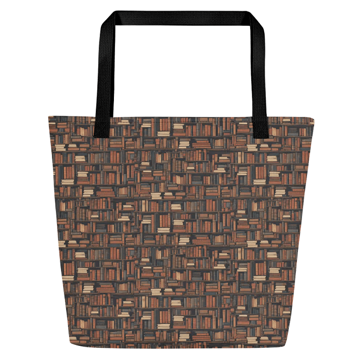 Bookshelf Pattern Books All-Over Print Tote Bag product image (1)