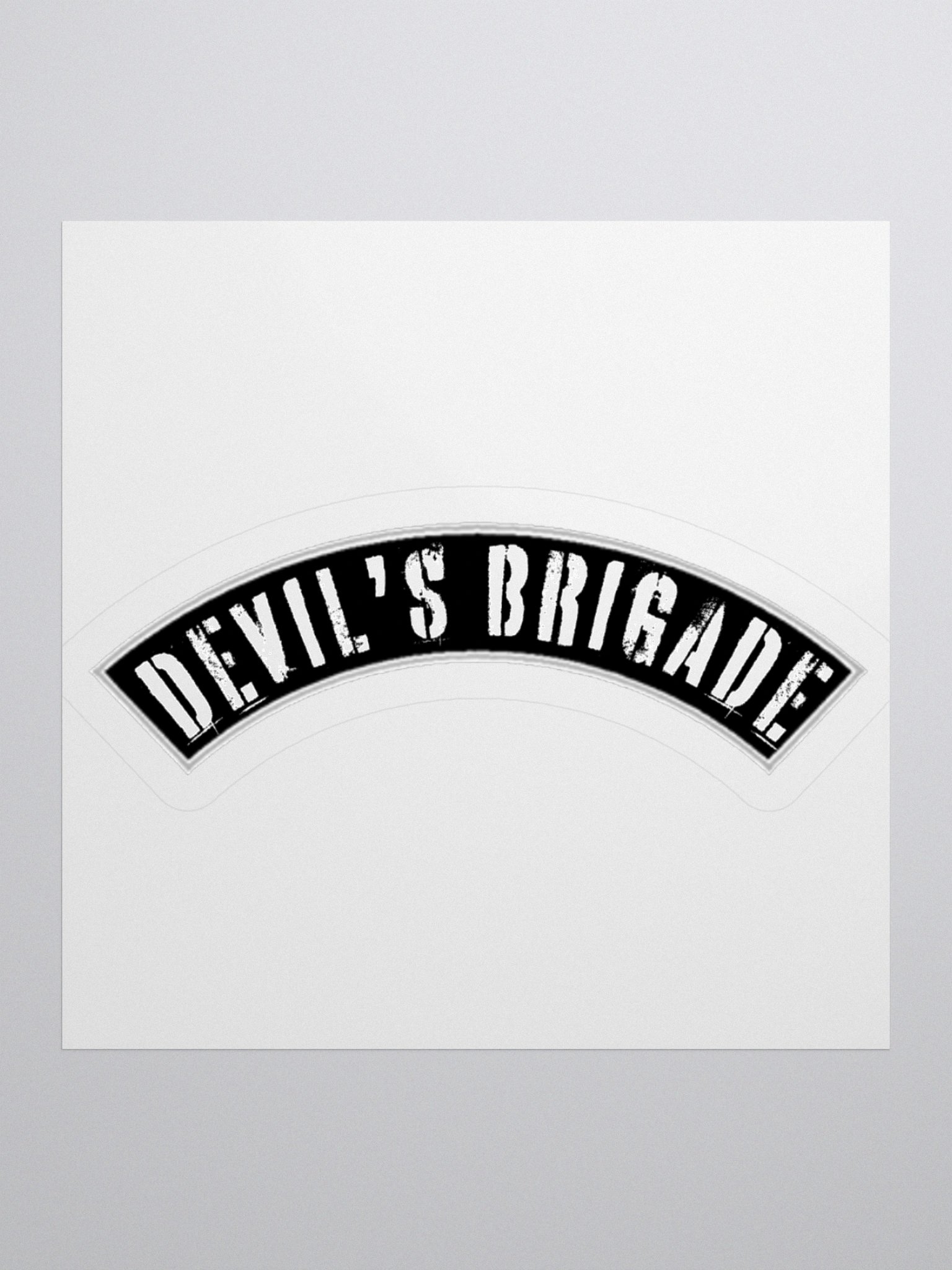 Devil's Brigade Rocker Sticker product image (1)