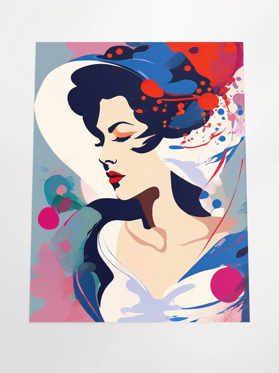 Abstract Woman v6 - Vintage Style Poster - Girly - Medium Size 18x24 Inches product image (4)