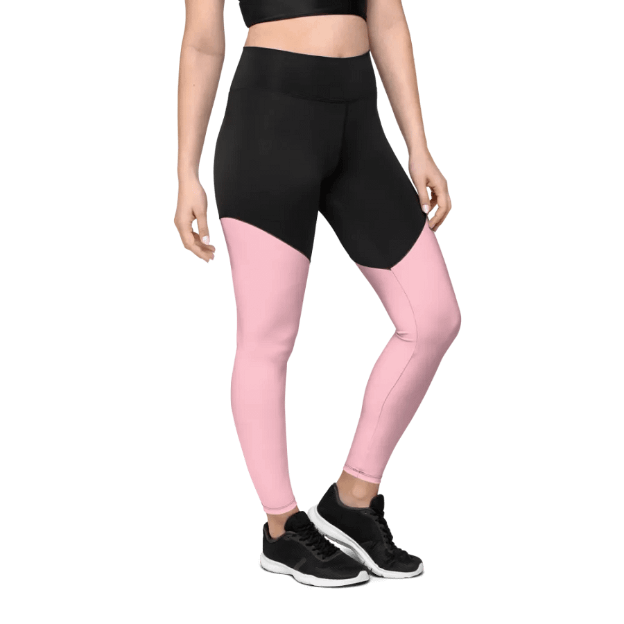 Plain Color Pink Sports Leggings product image (8)