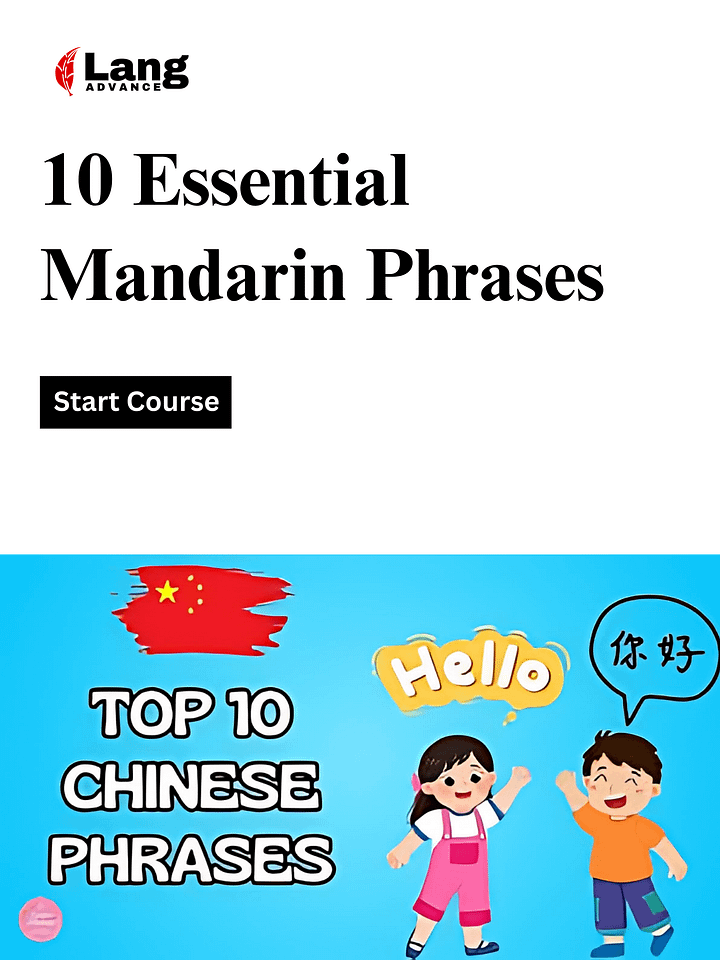 Mini Mandarin A - 10 Phrases - Greetings & Names product image (1)