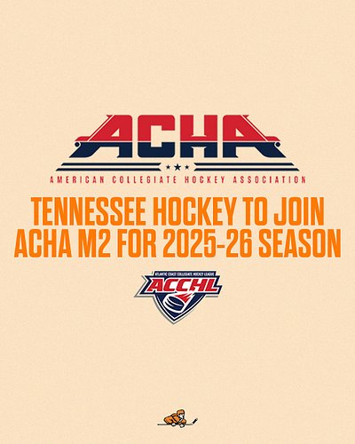 𝑴𝑶𝑽𝑰𝑵𝑮 𝑼𝑷📈

The Tennessee Ice Vols are officially back in @achahockey beginning for the 2025-26 season in Men’s Division 2! 
...