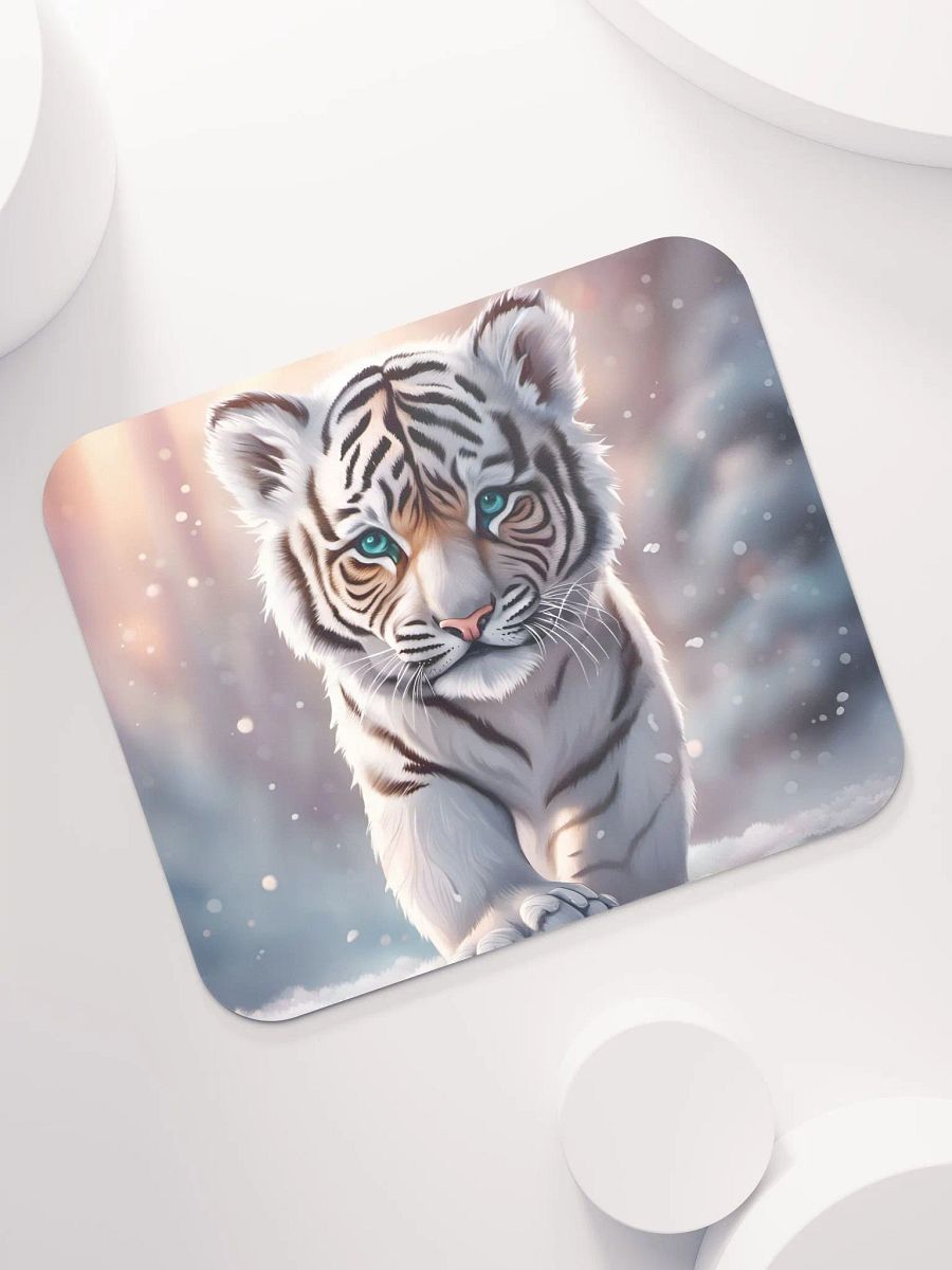 White Tiger Mouse Pad product image (7)