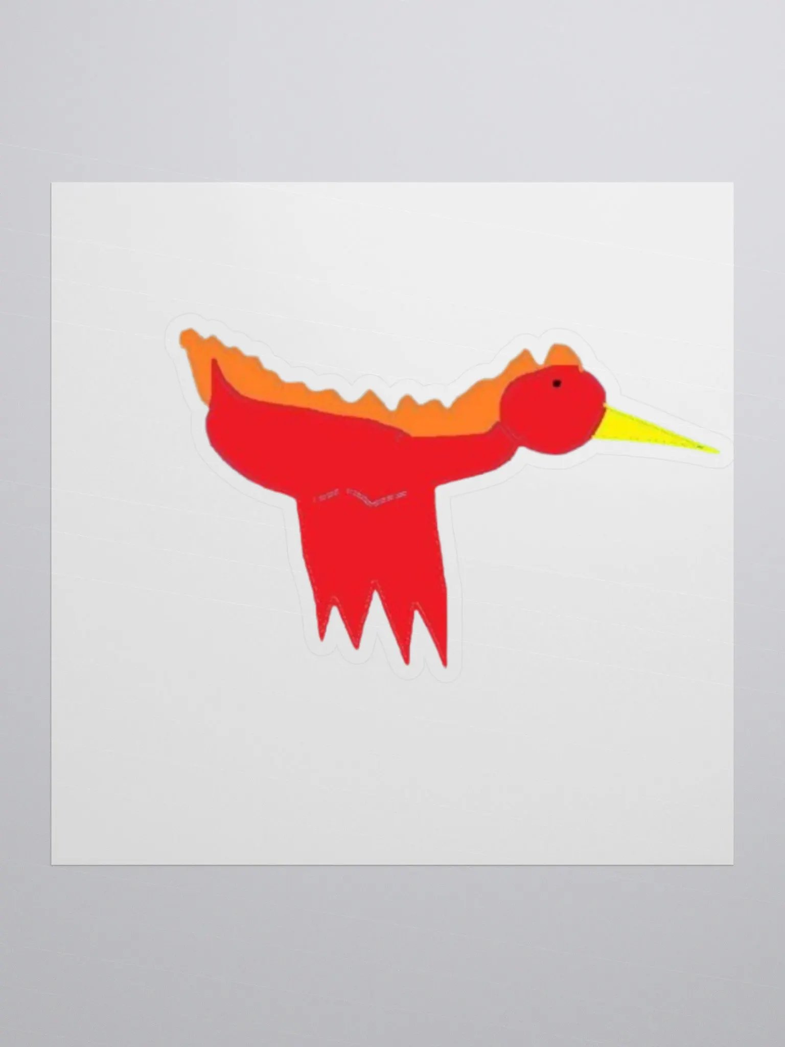 Vibrant Bird Kiss Cut Stickers product image (2)