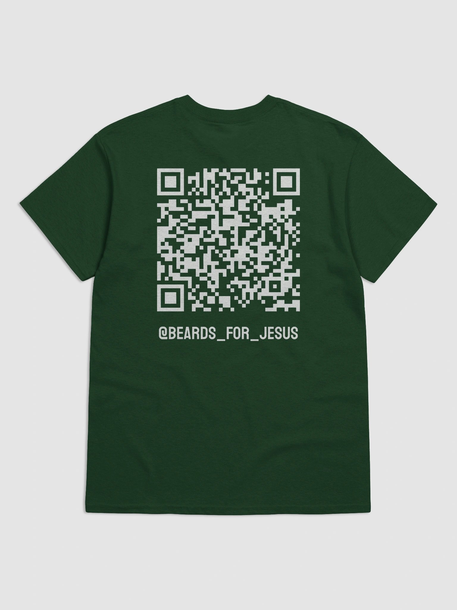 Beards For Jesus Logo with QR Code Tee - White Logo product image (6)