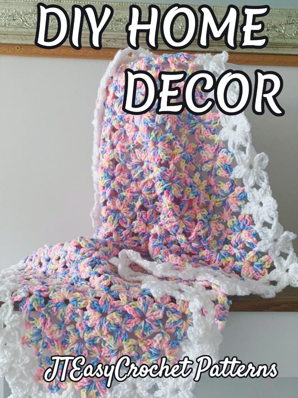 Floral Crochet Blanket Pattern & VIDEO, Easy Lace Crochet Motif, PDF Instant Download Flower Afghan product image (11)