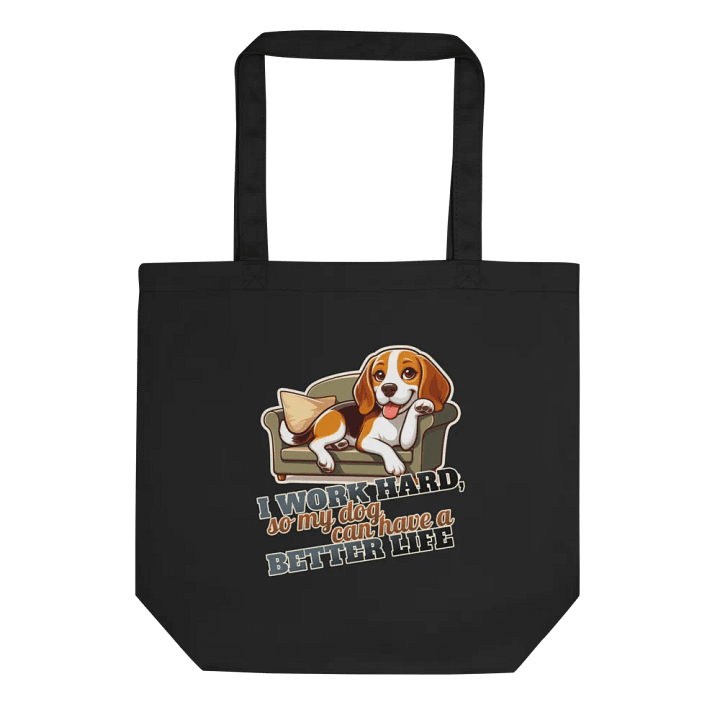 Work Hard - Beagle Sofa Tote Bag product image (1)