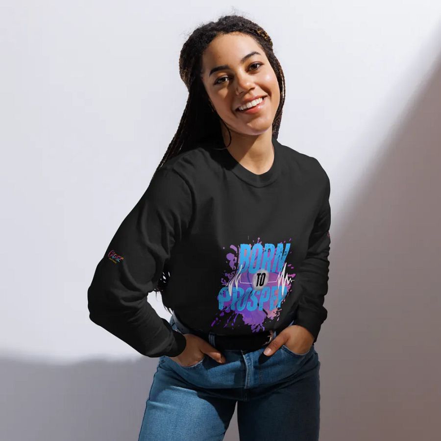 Elegant Born to Prosper Long Sleeve Shirt product image (6)