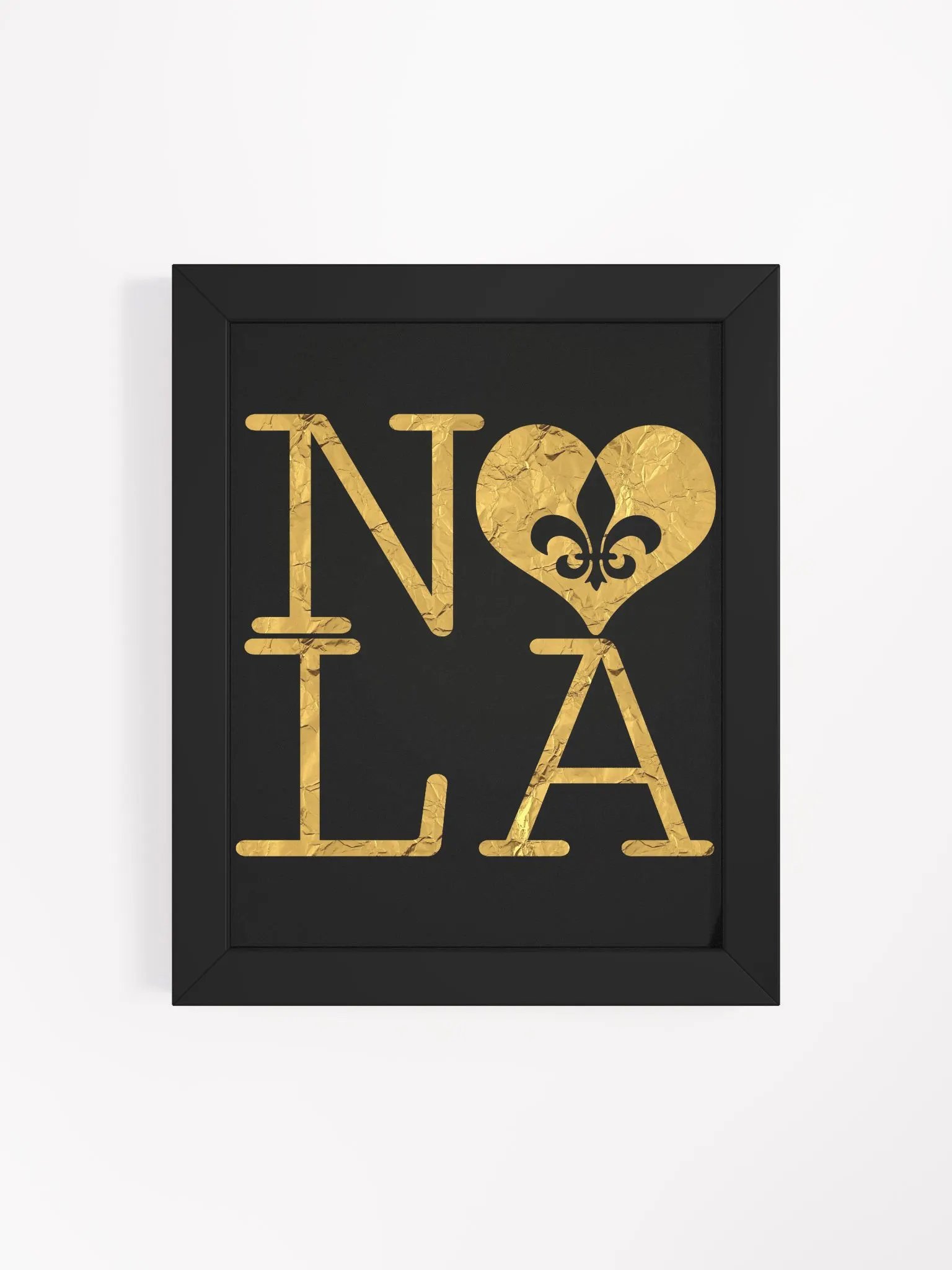 I LOVE NOLA **BIGSHOT POSTER BLACK & GOLD EDITION** (GOLD WRAP + IMAGE POP) product image (111)