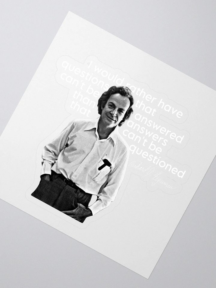Feynman: Questions Sticker product image (2)