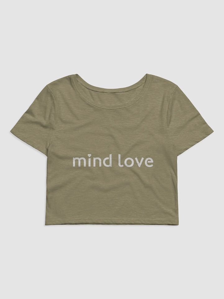 Mind Love Heather Green Crop Tee product image (1)