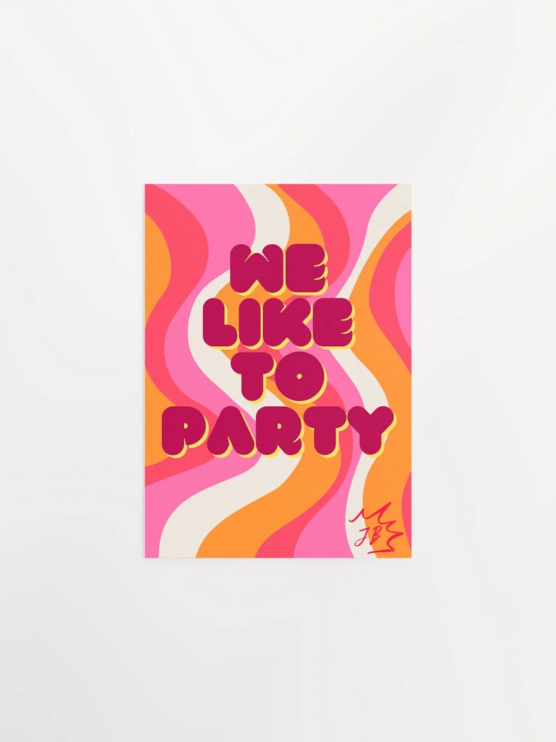 We Like to Party Postcard