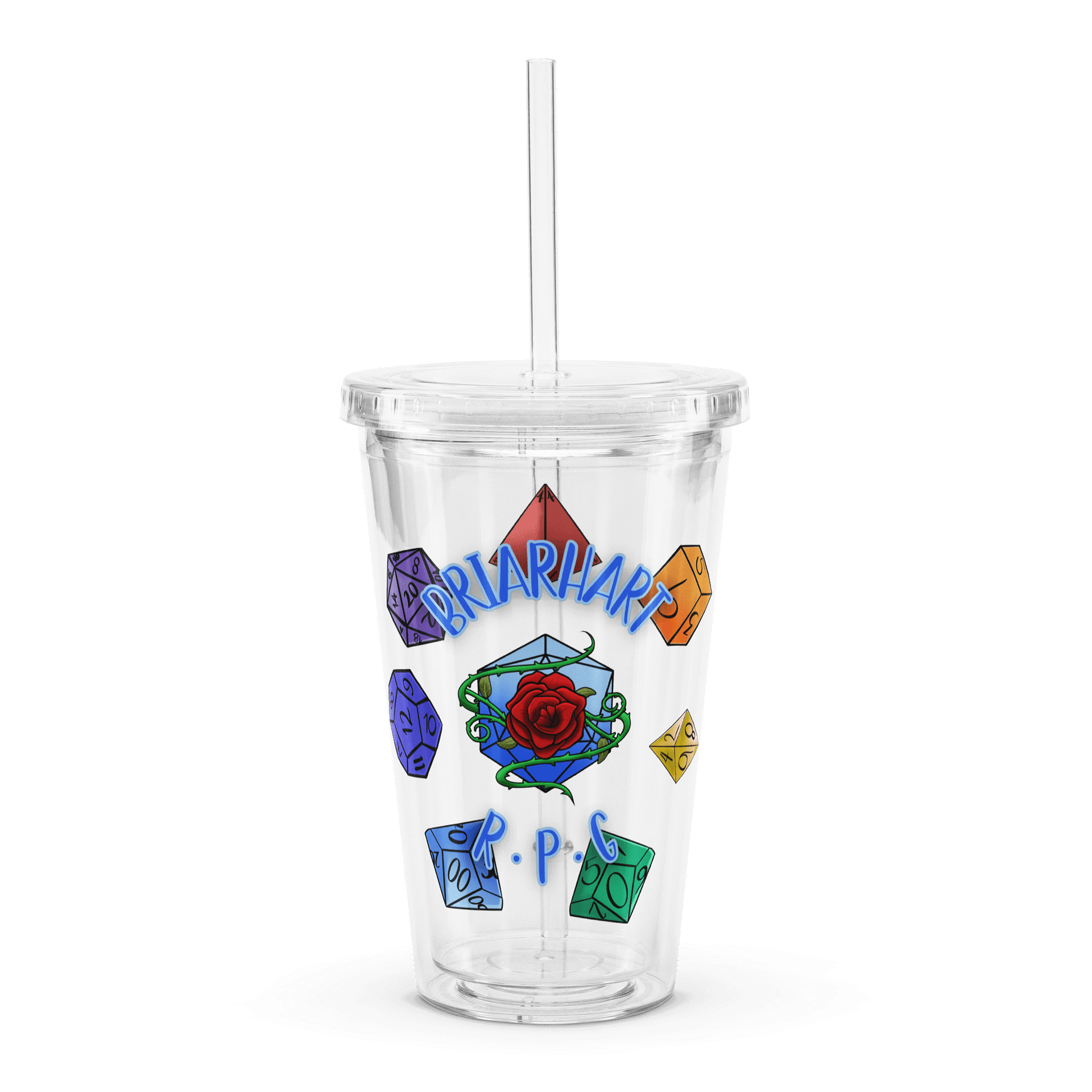 BriarHart RPG Clear Plastic Tumbler - PRIDE 2025 product image (1)