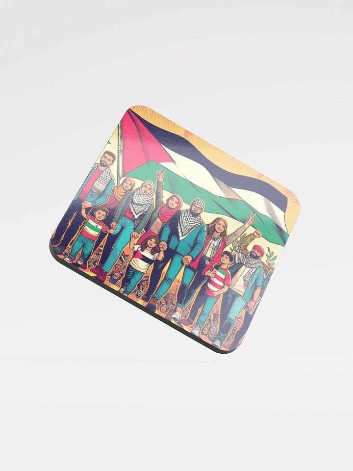 Unity & Diversity Cork Coaster | free palestina product image (1)