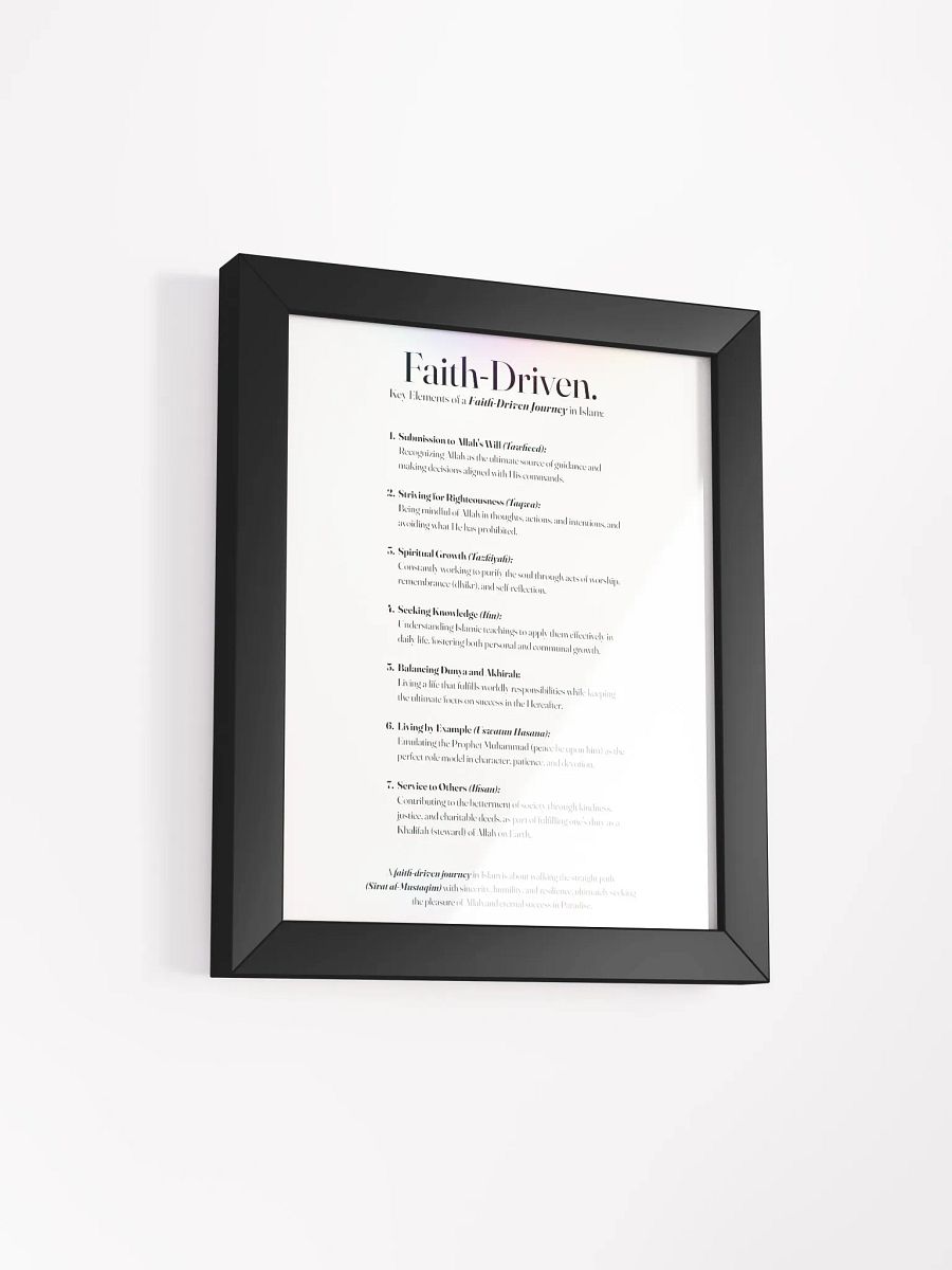 Faith Driven Journey - Black Frame product image (8)