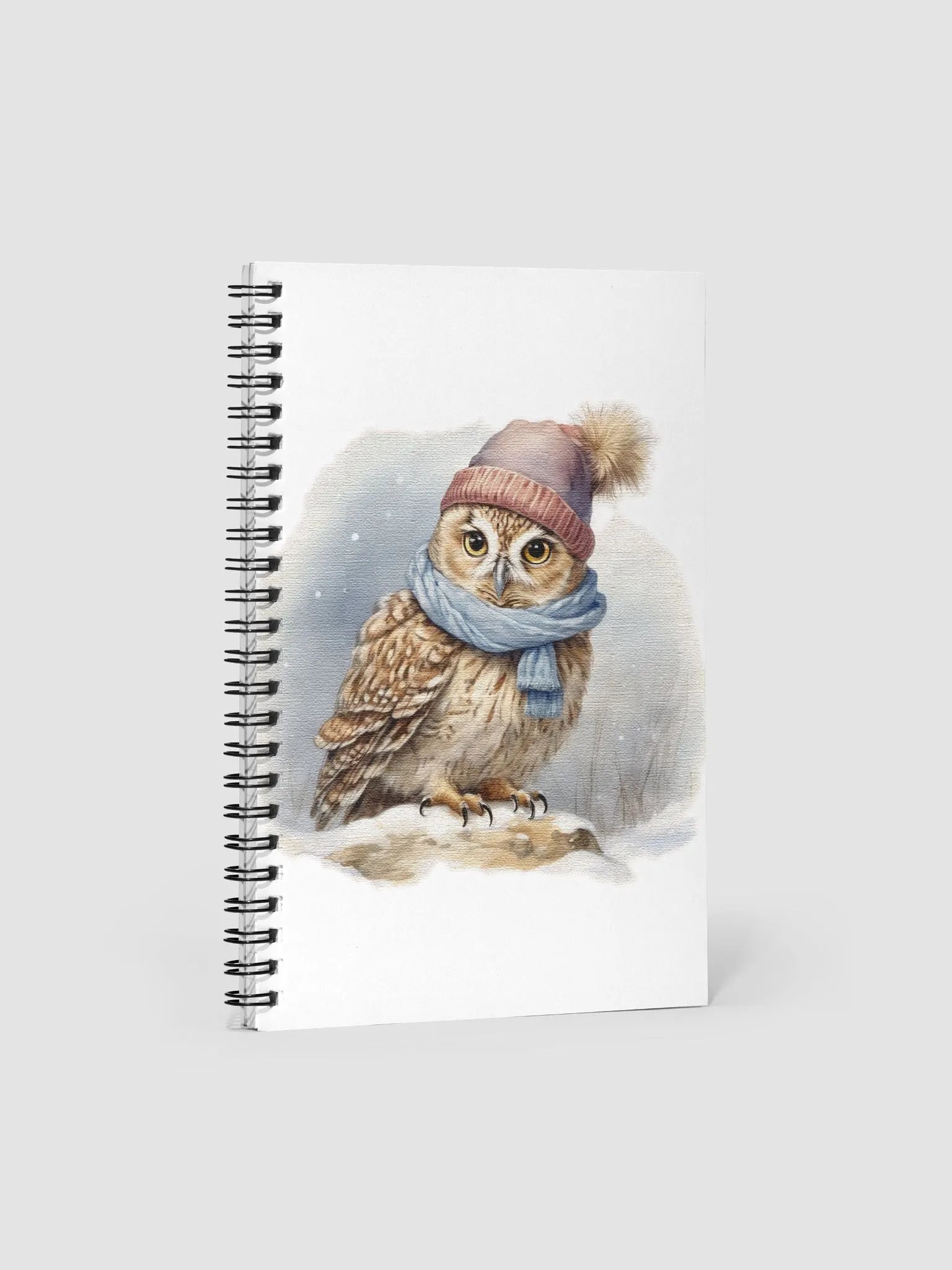 Adorable cute owl wearing a hat and scarf product image (1)