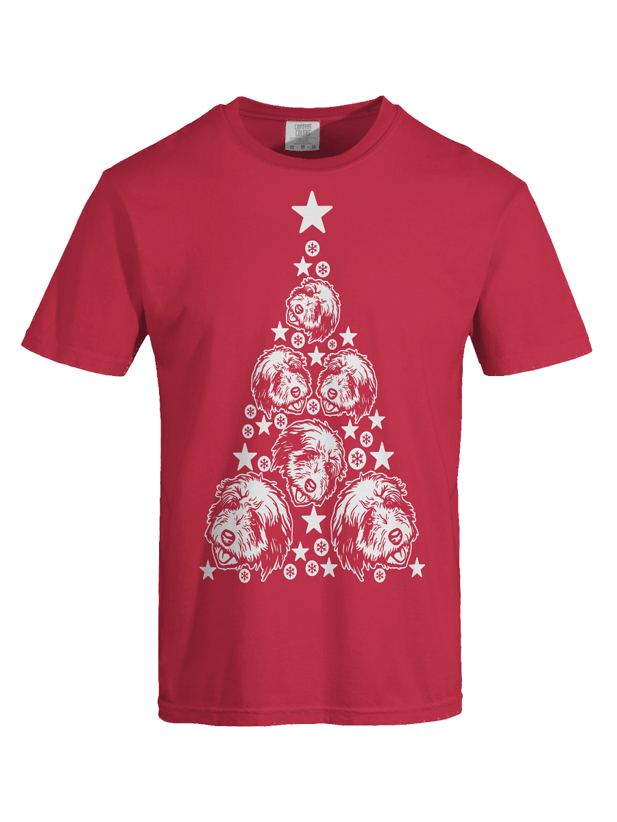 Old English Sheepdog Christmas Tree T-Shirt product image (37)