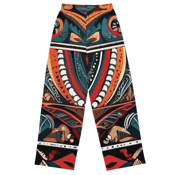 Cultural Canvas: Unisex Wide Leg Pants in Tribal Symphony product image (1)