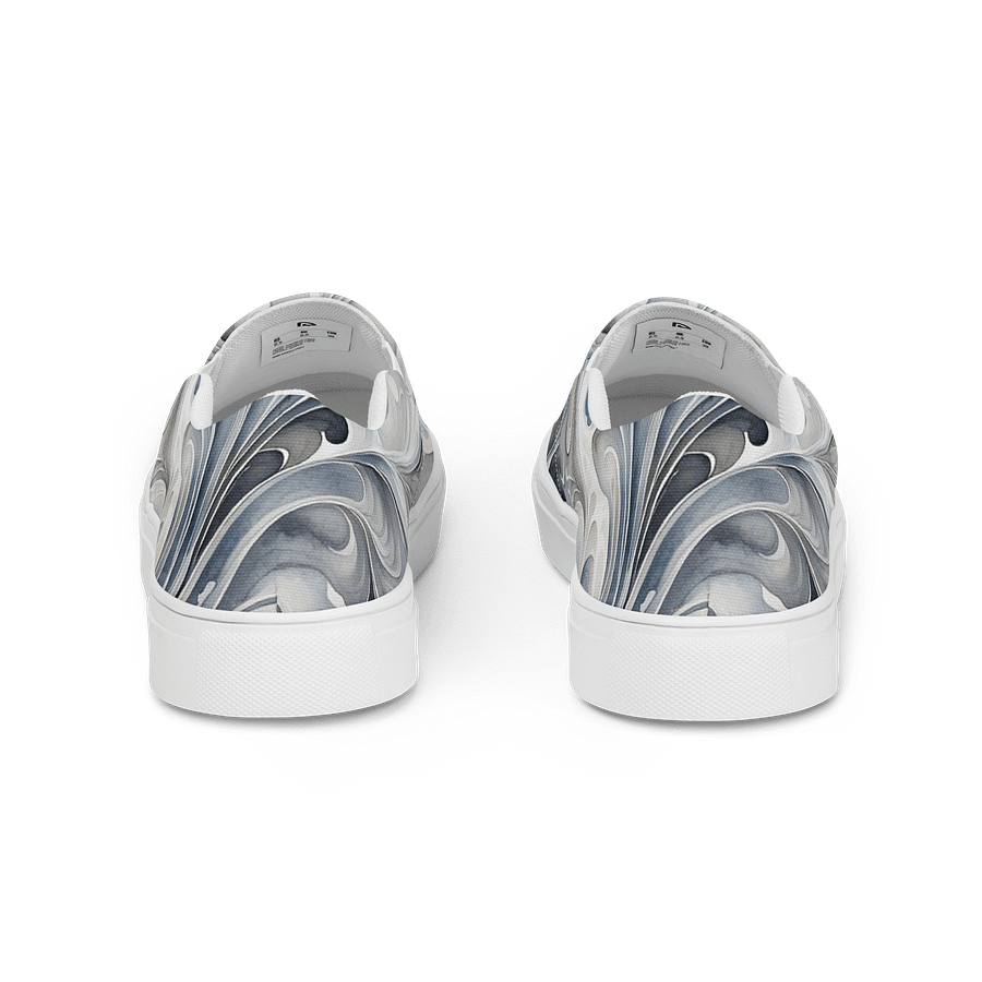 Gray Fractals Canvas Shoes product image (4)