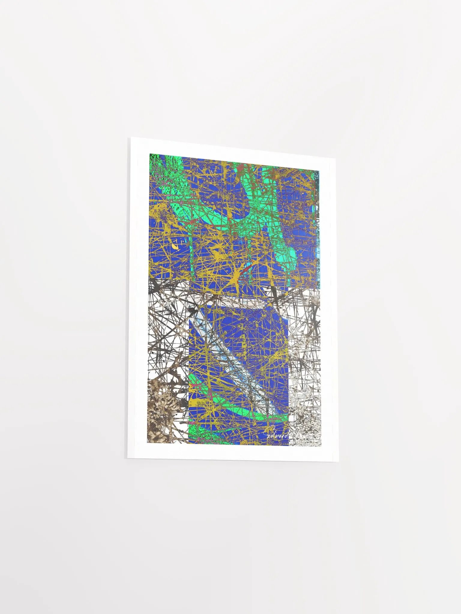 'Tracks' by Edward Martin-Mixed Media Collage Print product image (4)