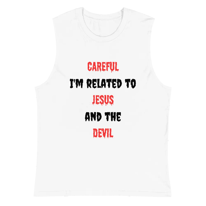 Related to Jesus and the Devil Muscle Tank product image (2)