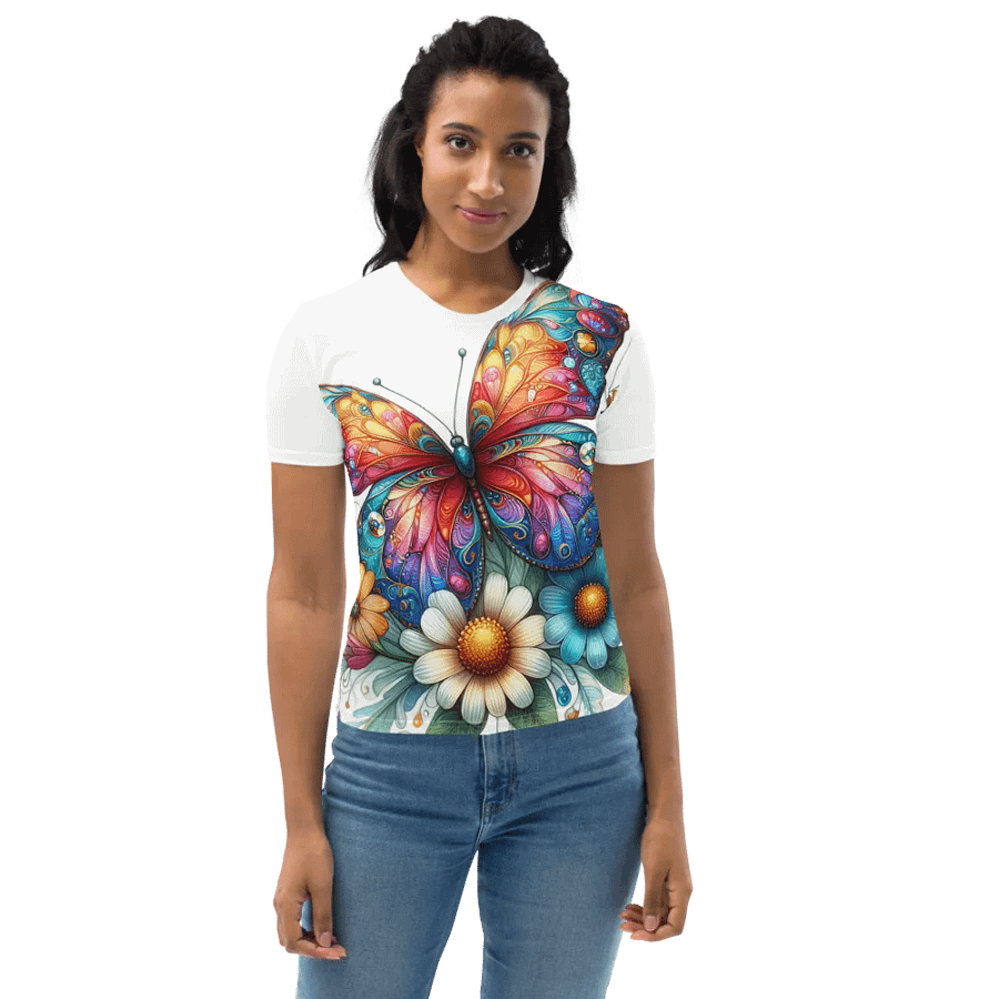 Butterfly Blossom Women's All-Over Print Tee product image (10)