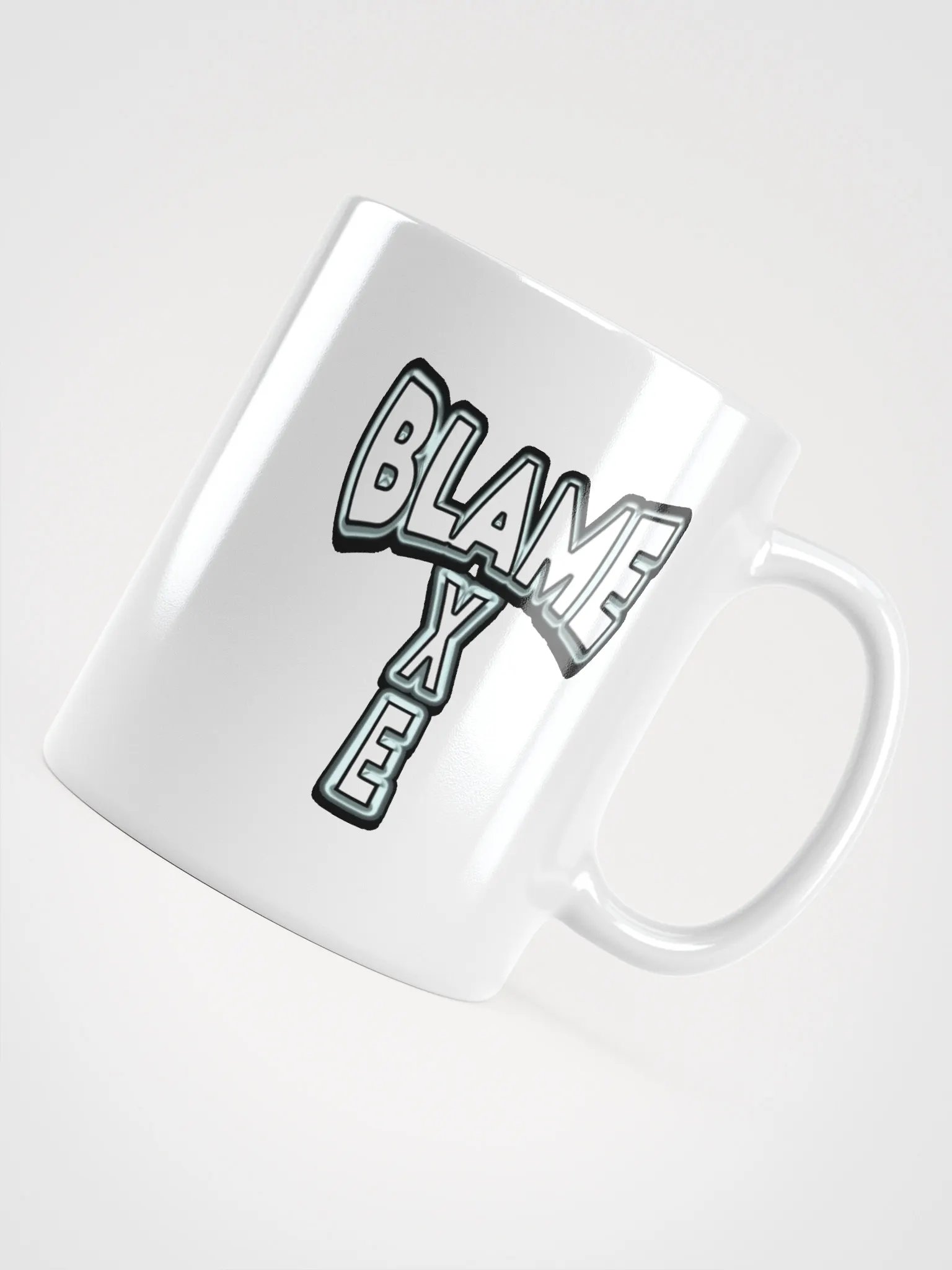 Blame Axe Mug White w/white letters product image (4)