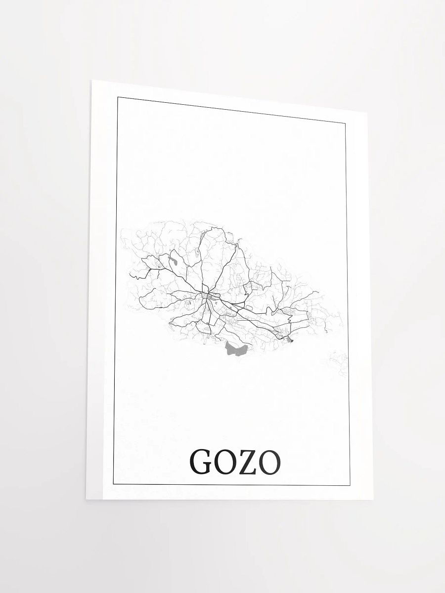 Gozo, Malta, city map print product image (12)