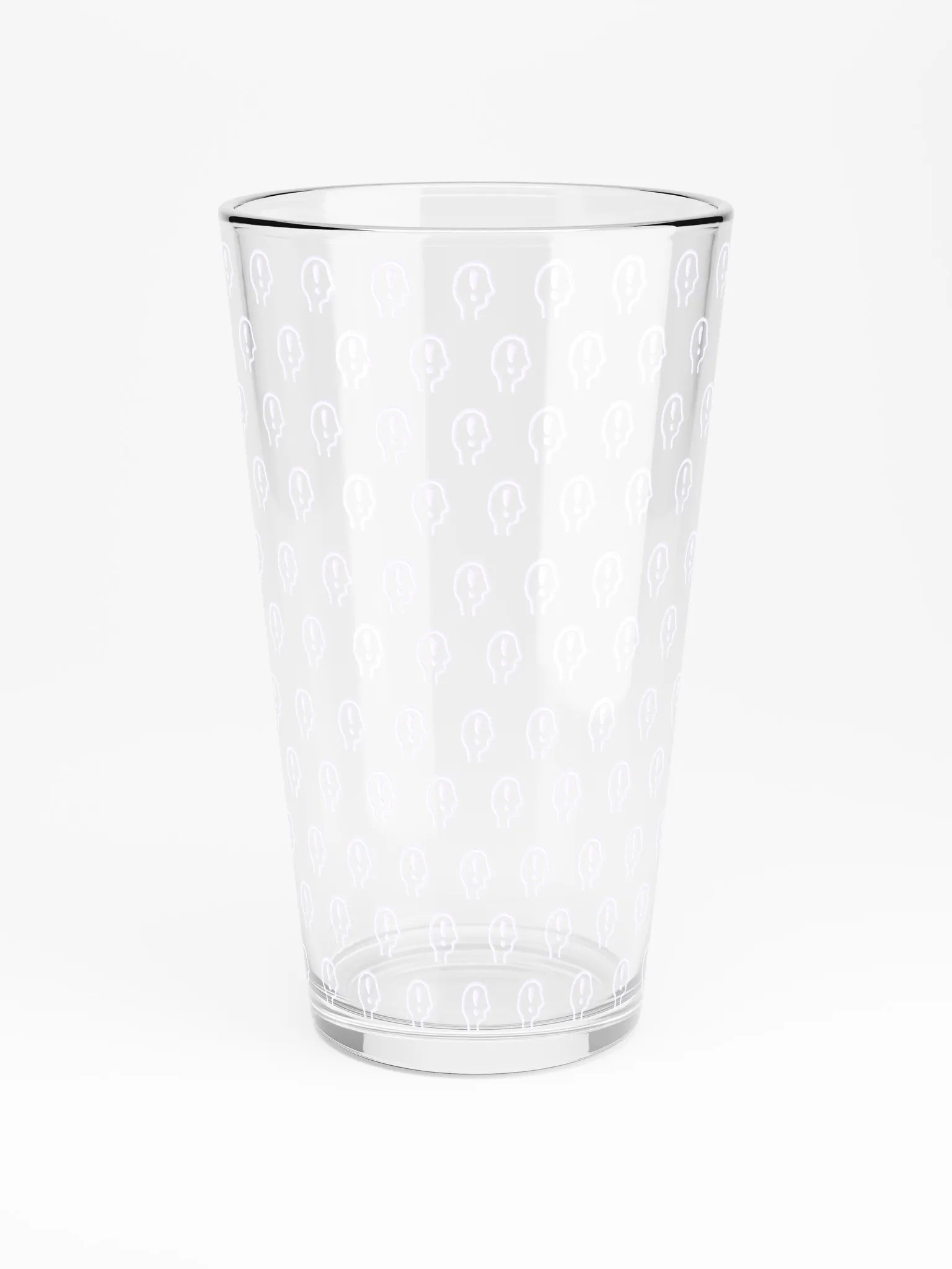 exclaiming mentally (repeating lavender design) pint glass product image (3)