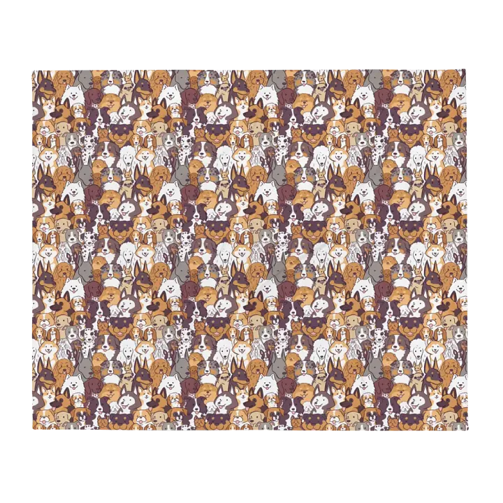 Whimsical Dogs Throw Blanket product image (2)