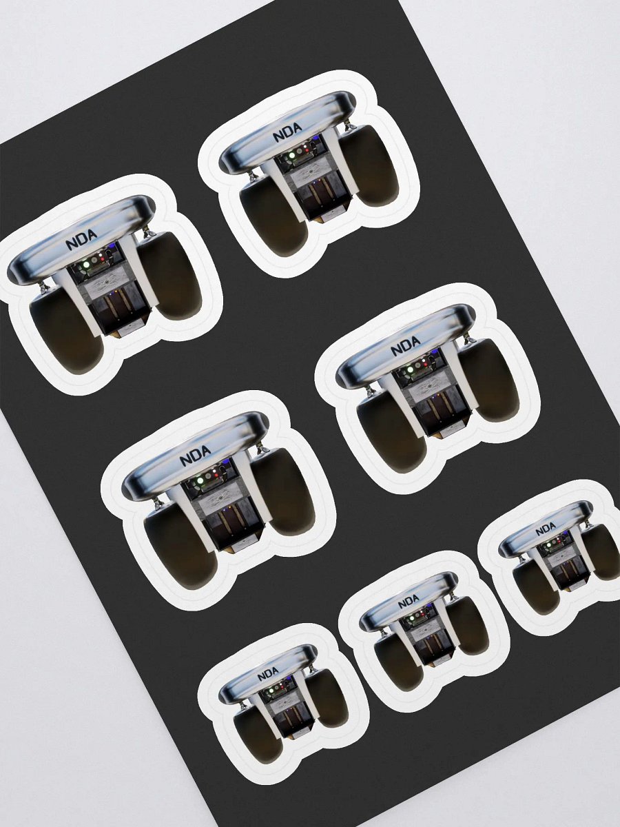 NDA Jetpack Kiss Cut Sticker Sheet with Background by Allcolor product image (1)