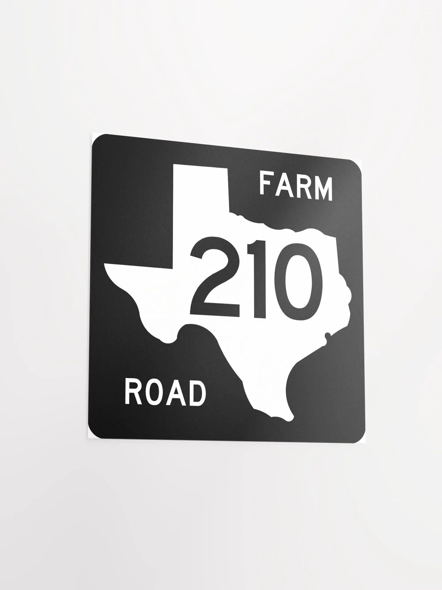Texas Farm Road Sign FM 210 Poster product image (7)