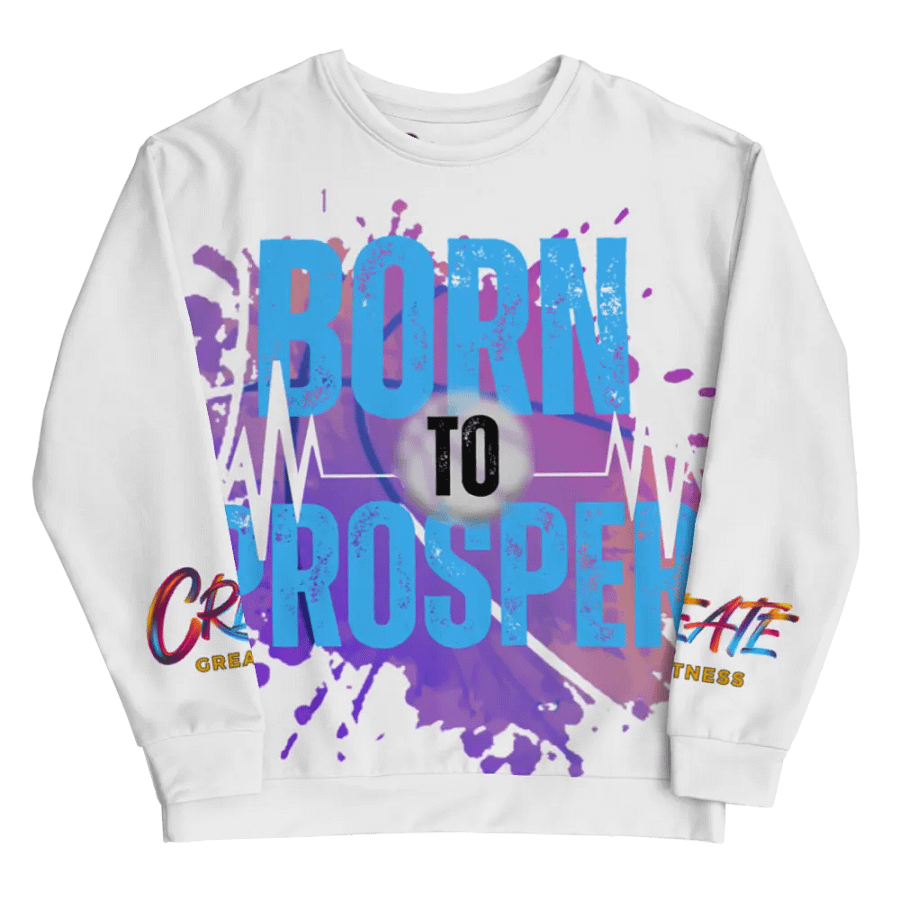 Born to Prosper Vibrant Visionary All-Over Print Sweatshirt product image (7)