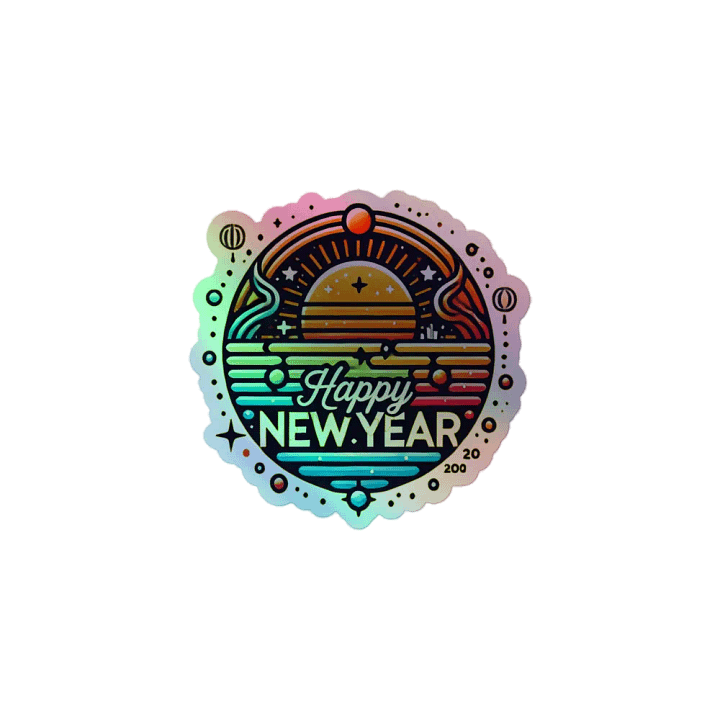 Cosmic New Year Holographic Sticker Set product image (1)