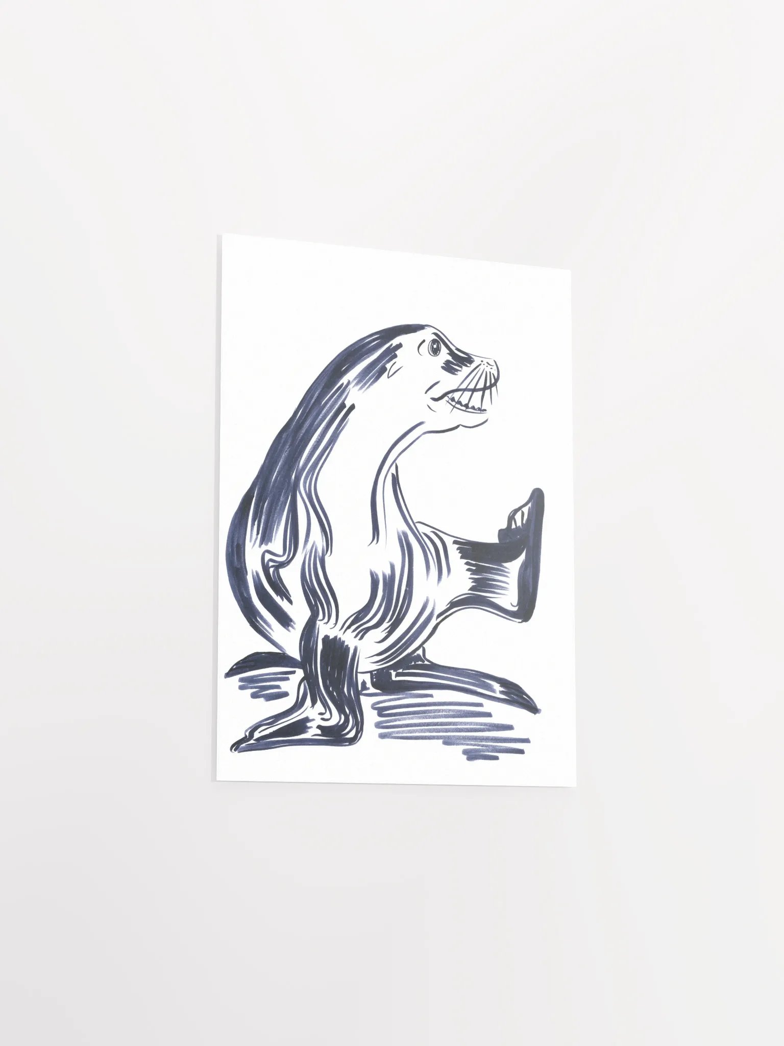 Happy Seal Art Print product image (3)