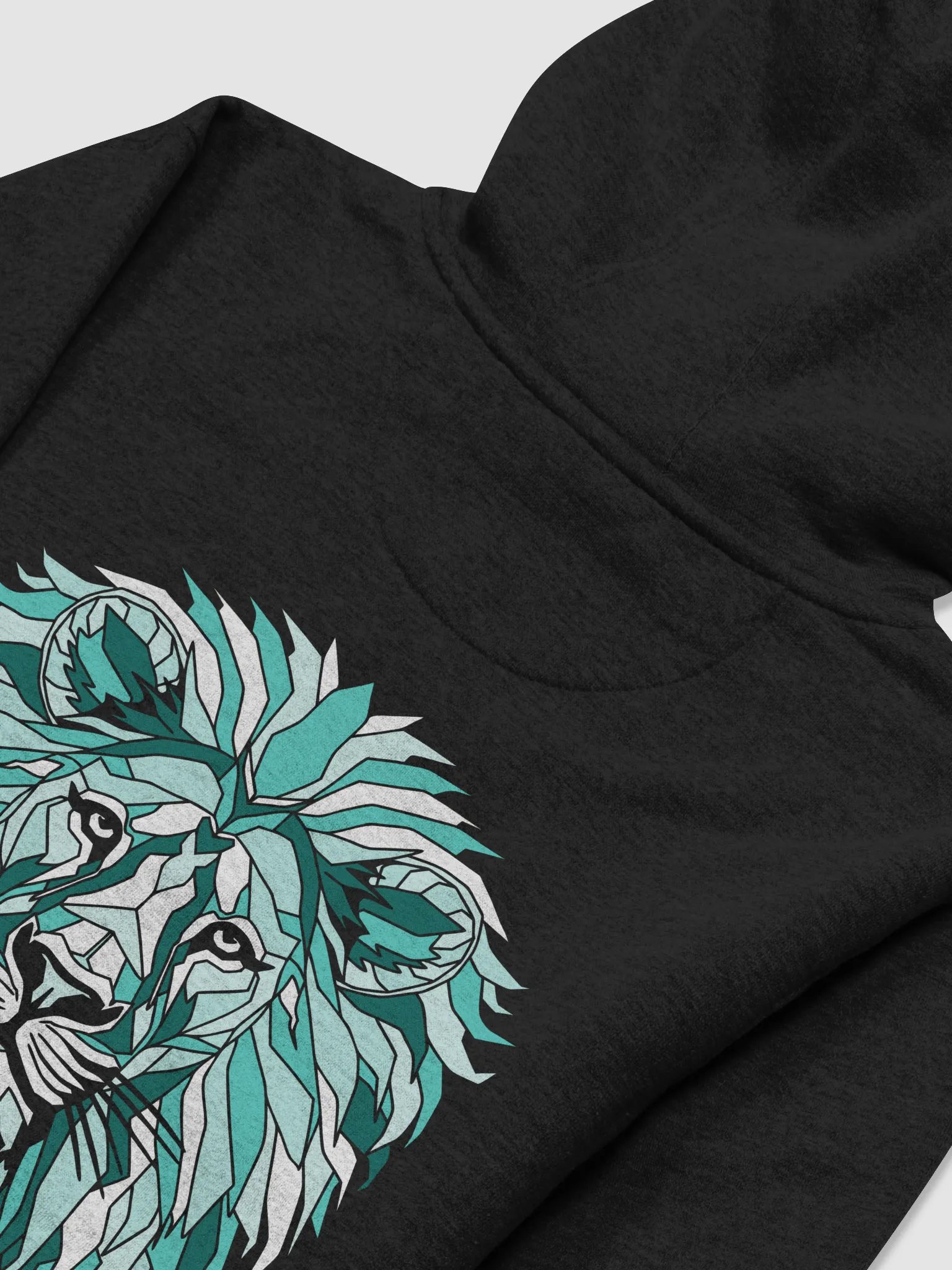 Lion of Judah Abstract Green | Hoodie product image (14)