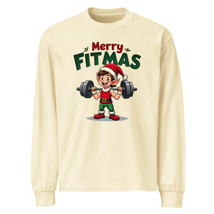 Merry Fitmas Elf Long Sleeve Shirt product image (1)