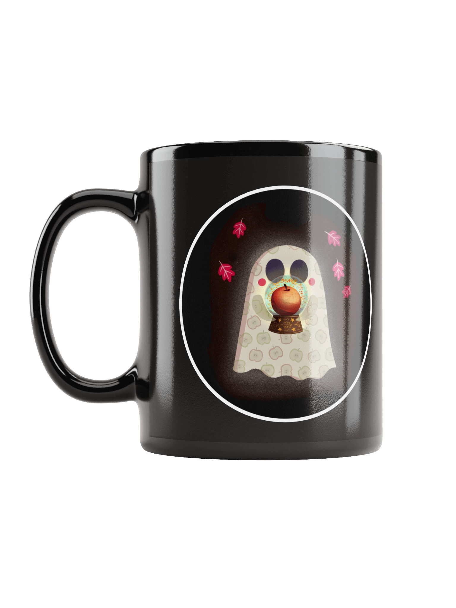 Little Ghost Fall Harvest Haunt - Black Ceramic Mug product image (6)