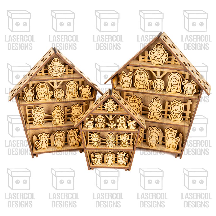 Nativity Scene (4 Sizes) - Christmas Files - Laser Cut Files product image (9)