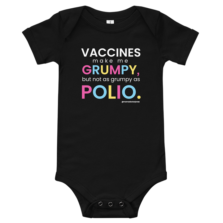 Polio Baby Onesie - Black product image (1)