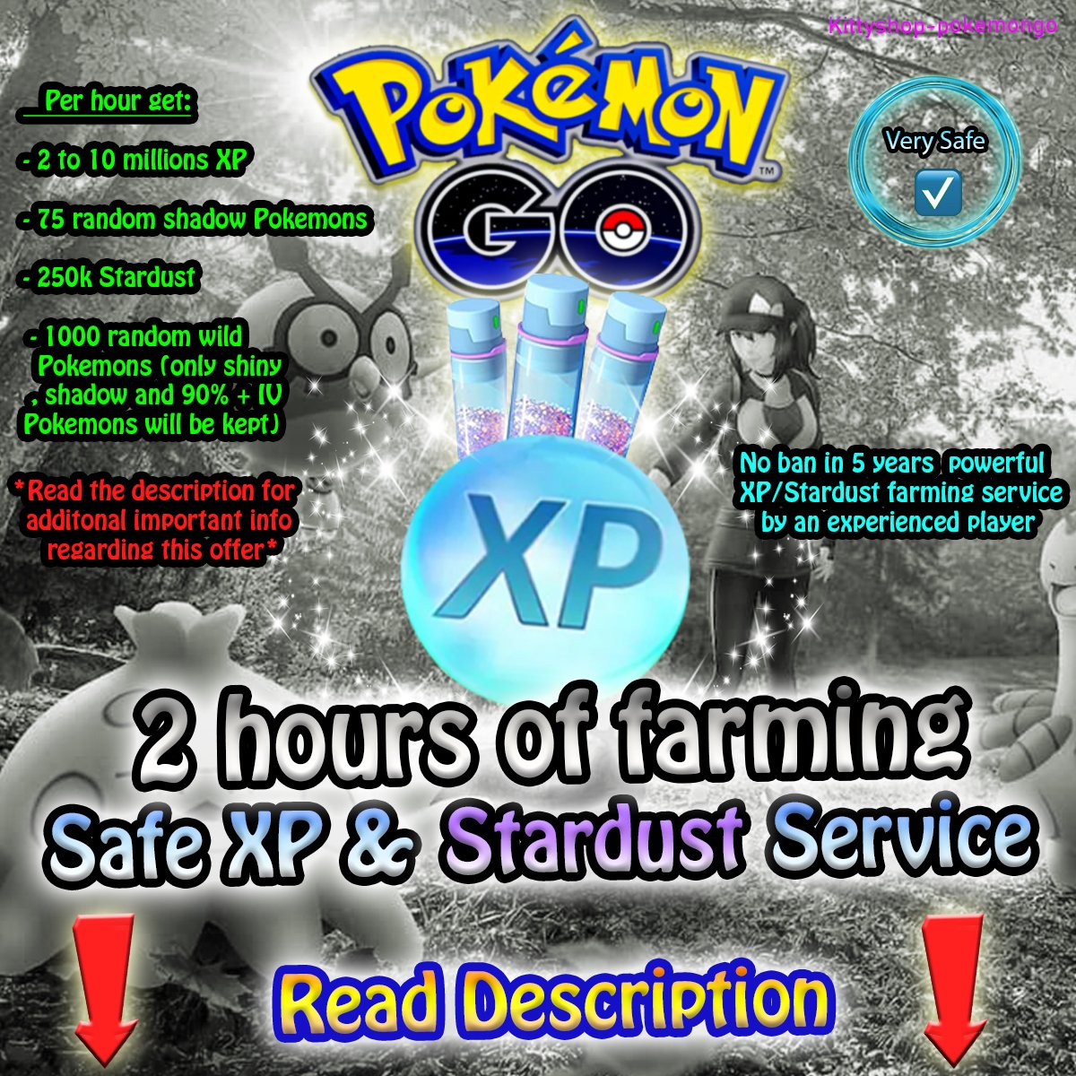 🔵2 Hours of Very Safe and Powerful XP/Stardust Farming Service 2 to 10 Millions XP per hour by an experienced player 💪 product image (1)