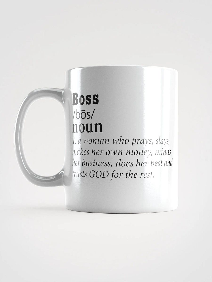 Boss White Glossy Mug product image (6)